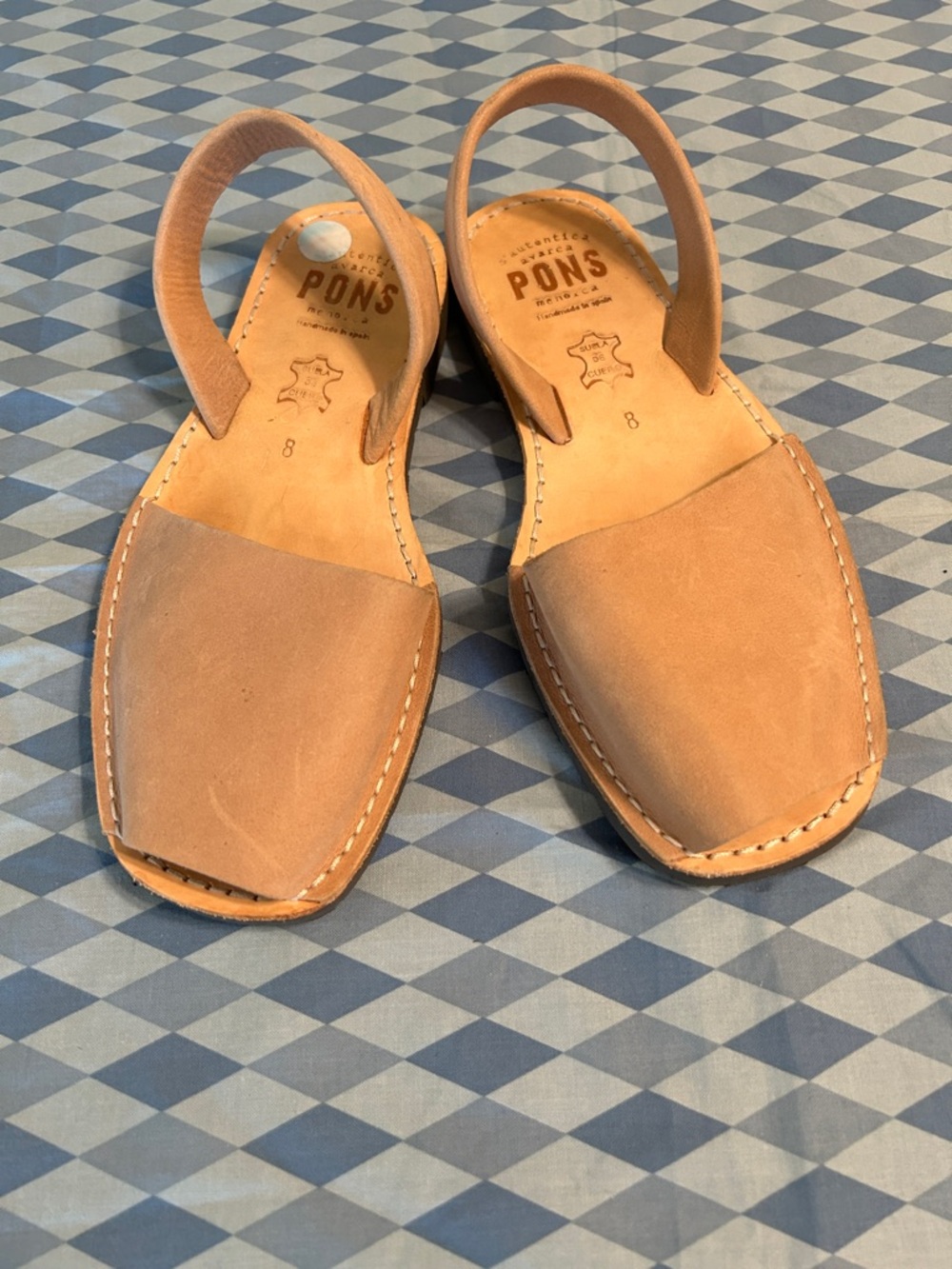 Pons leather sandals size 8